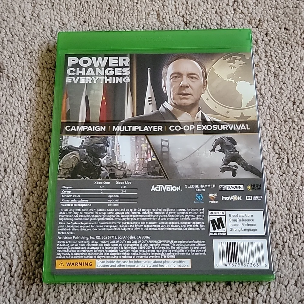 XBOX ONE CALL OF DUTY ADVANCED WARFARE Game